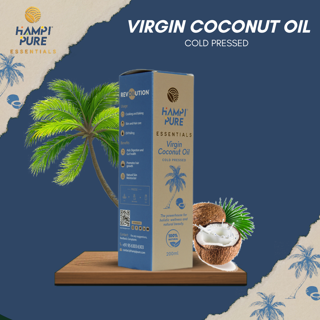 Hampi Pure Cold Pressed Virgin Coconut Oil - Your Natural Wellness Essential"